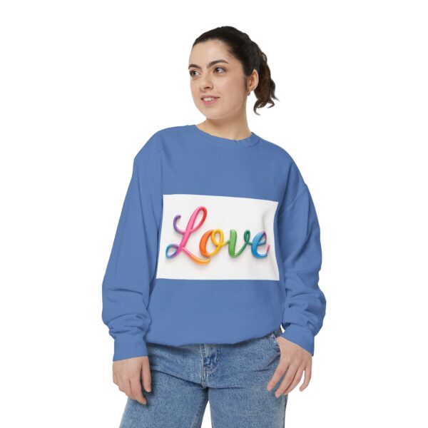 Sweatshirt Unisex with our inspirational  "Love" Design!! Faith Apparel Gospel Fashion Jumper, Pullover - Image 31