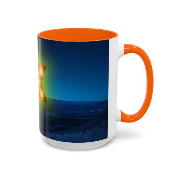 Our inspirational 'Star of David over Israel' Ceramic Accent Coffee Mug Design is Perfect for Wedding Gifts, Inspirational Decor - Image 54