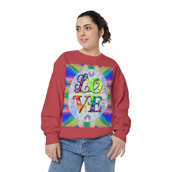 Sweatshirt Unisex with our inspirational  "Love" 'kaleidoscope' Design!! Faith Apparel Gospel Fashion Jumper, Pullover - Image 9