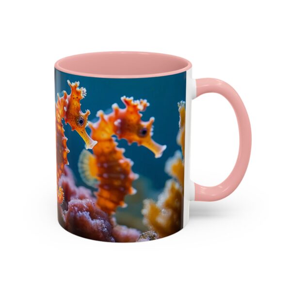 Our 'Seahorses' design Accent Coffee Mug, Perfect for Wedding Gifts, Inspirational Decor Beauty of God's Creation Tea Ceramic - Image 10