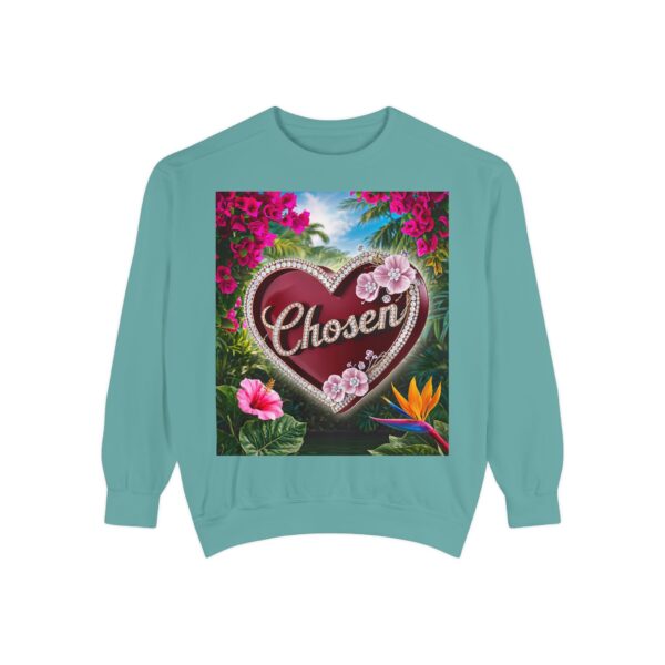 Sweatshirt Unisex Inspirational-with our "Chosen" 'Solid Red Heart' Design! Christian Uplifting Faith-Based Apparel Gospel Philippians 4:8 - Image 13