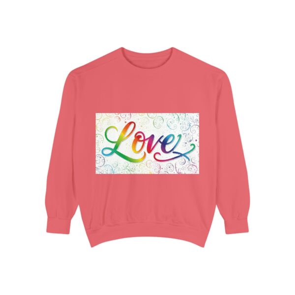 Sweatshirt Unisex our inspirational "Love" 'spirals' design. Faith Apparel Gospel Fashion Jumper, Pullover - Image 40