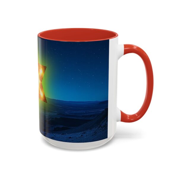 Our inspirational 'Star of David over Israel' Ceramic Accent Coffee Mug Design is Perfect for Wedding Gifts, Inspirational Decor - Image 30