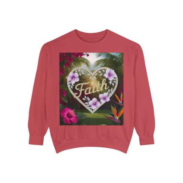 Sweatshirt Unisex Inspirational "Faith" 'Diamond Ring Heart' Christian Virtues Uplifting Faith-Based Apparel Gospel Encouragement Comfort - Image 34