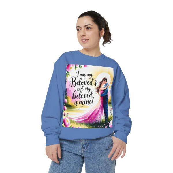 Sweatshirt Unisex with our inspirational "I am my Beloved's" from Song of Solomon design! Faith Apparel Gospel Fashion Jumper, Pullover - Image 31