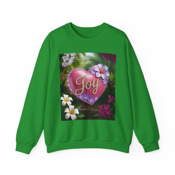 Crewneck Sweatshirt-with our inspirational "Joy" 'Solid Pink Heart' Design!! Vintage Inspired Faith Apparel, Gospel Fashion Unisex Heavy - Image 15