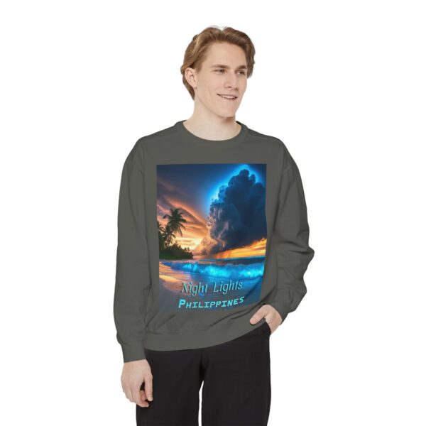 Sweatshirt Unisex Inspirational with our "Night Lights-Philippines" design! Beauty of Creation Tropical Beach Comfort, Jumper, Gift - Image 10