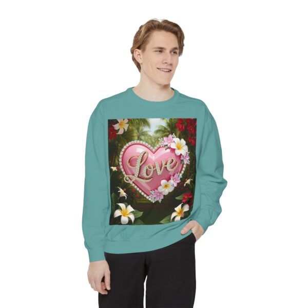 Sweatshirt Unisex with our Inspirational "Love" 'Solid Pink Heart' Design! Faith Apparel Gospel Fashion Jumper, Pullover - Image 22