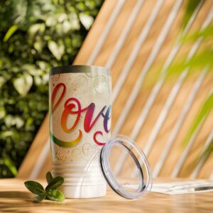 Our inspirational "Love" 'spirals' Design Tumbler | 20oz Inspirational Travel Mug, Motivational Drinkware, Perfect for Gifting