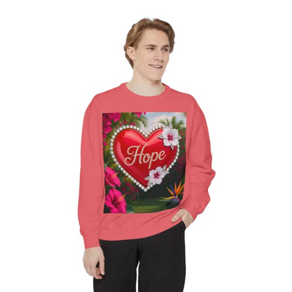 Sweatshirt Unisex Inspirational-With Our Beautiful "Hope" 'Solid Red Heart' Design- Faith Apparel Unisex Jumper Religious Gift, Comfort Wear, Gospel Fashion - Image 34
