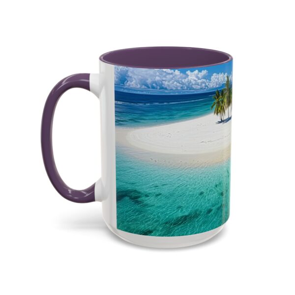 Our inspirational "Five Palm Island" Ceramic Accent Coffee Mug Design is Perfect for Wedding Gifts, Inspirational Decor - Image 59