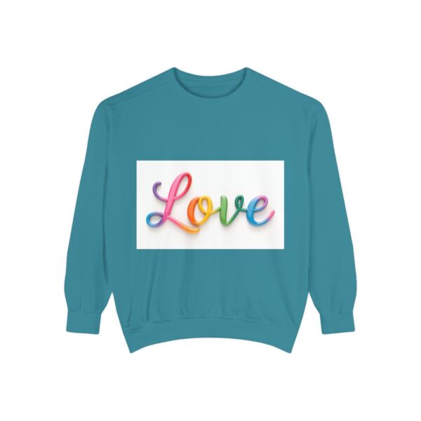 Sweatshirt Unisex with our inspirational  "Love" Design!! Faith Apparel Gospel Fashion Jumper, Pullover - Image 23