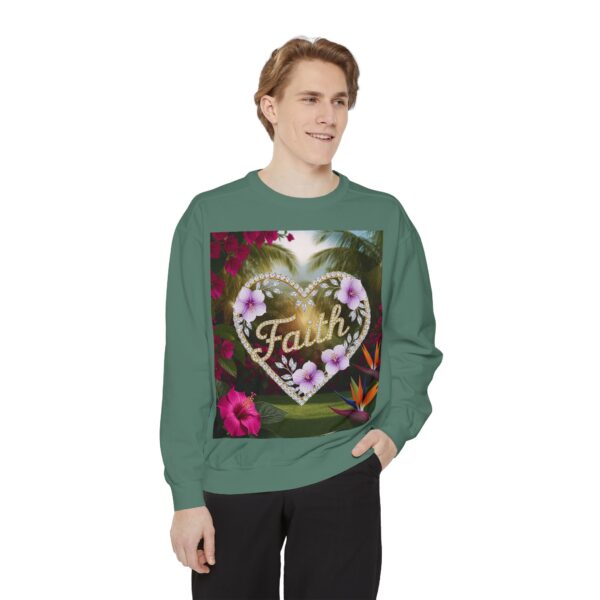 Sweatshirt Unisex Inspirational "Faith" 'Diamond Ring Heart' Christian Virtues Uplifting Faith-Based Apparel Gospel Encouragement Comfort - Image 15