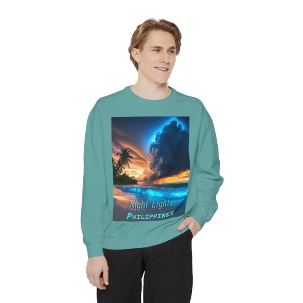 Sweatshirt Unisex Inspirational with our "Night Lights-Philippines" design! Beauty of Creation Tropical Beach Comfort, Jumper, Gift - Image 14