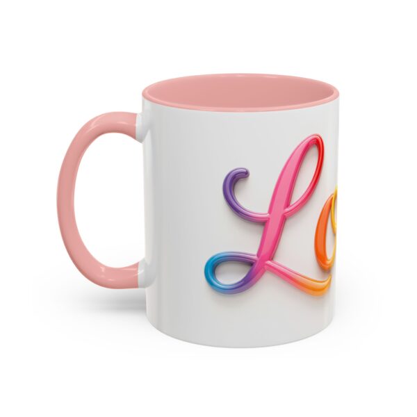 Our inspirational "Love" Ceramic Accent Coffee Mug Design is Perfect for Wedding Gifts, Inspirational Decor - Image 11