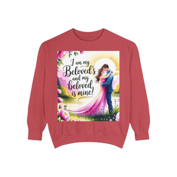 Sweatshirt Unisex with our inspirational "I am my Beloved's" from Song of Solomon design! Faith Apparel Gospel Fashion Jumper, Pullover - Image 8