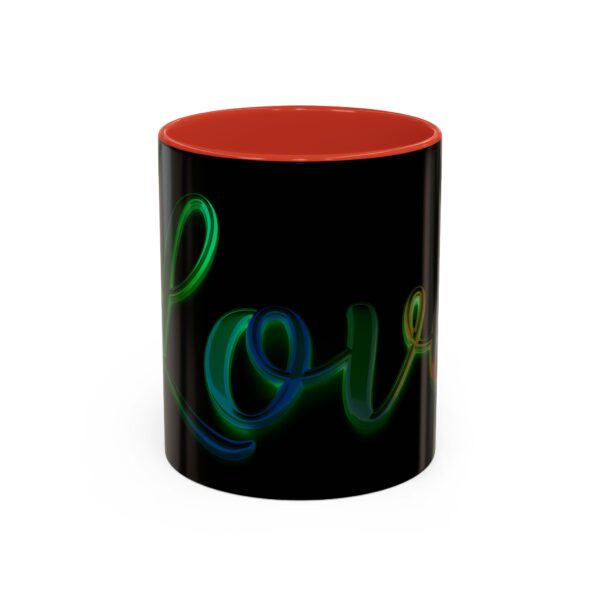 Our inspirational "Love" 'light in darkness' Ceramic Accent Coffee Mug Design is Perfect for Wedding Gifts, Inspirational Decor - Image 13