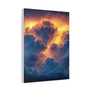 Inspirational matte Canvas Wall Art, with 'Storm Light' design! Beauty of Creation Tropical Storm Home Decor Uplifting Artwork