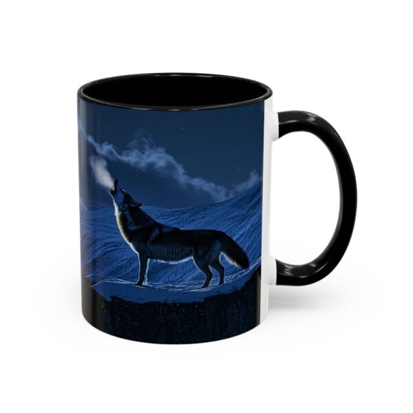 Our inspirational 'Wolf Moon' Ceramic Accent Coffee Mug Design is Perfect for Wedding Gifts, Inspirational Decor