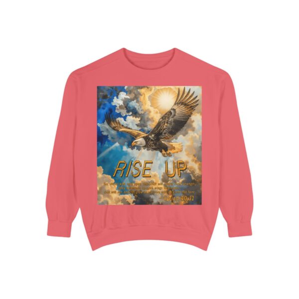 Sweatshirt Unisex Inspirational-with our "RISE UP" 'soaring eagle' design with Isaiah 40:31! Faith Apparel Gospel Fashion Jumper, Pullover - Image 40