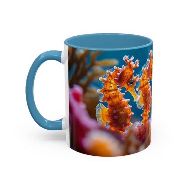 Our 'Seahorses' design Accent Coffee Mug, Perfect for Wedding Gifts, Inspirational Decor Beauty of God's Creation Tea Ceramic - Image 35