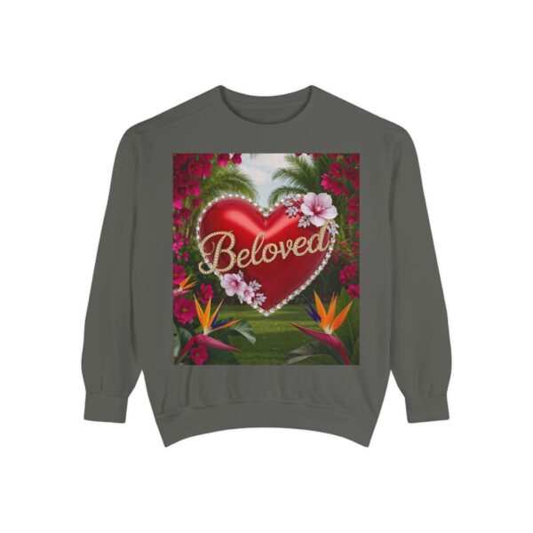 Sweatshirt Unisex Inspirational-Our "Beloved" 'Solid Red Heart' design! Christian Virtues Uplifting Faith-Based Apparel Gospel Comfort - Image 11