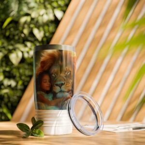 Our 'Lucy with Lion' Tumbler | 20oz Inspirational Travel Mug, Motivational Drinkware, Perfect for Gifting