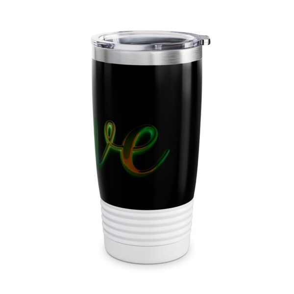 Our inspirational "Love" 'light in darkness' Design Tumbler | 20oz Inspirational Travel Mug, Motivational Drinkware, Perfect for Gifting - Image 2
