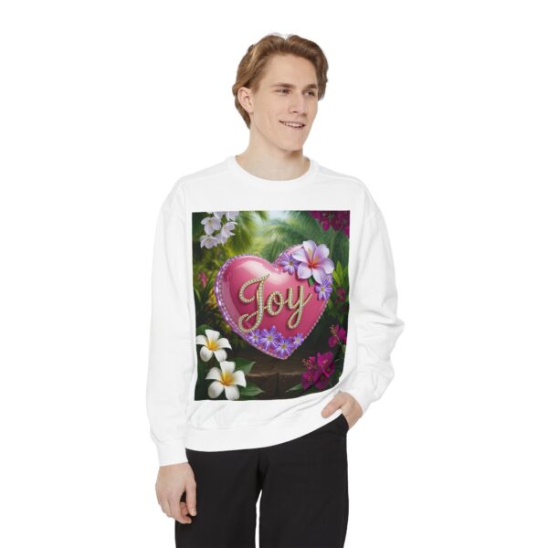 Sweatshirt Unisex with our Inspirational "Joy" 'Solid Pink Heart' Design! Faith Apparel Gospel Fashion Jumper, Pullover - Image 12