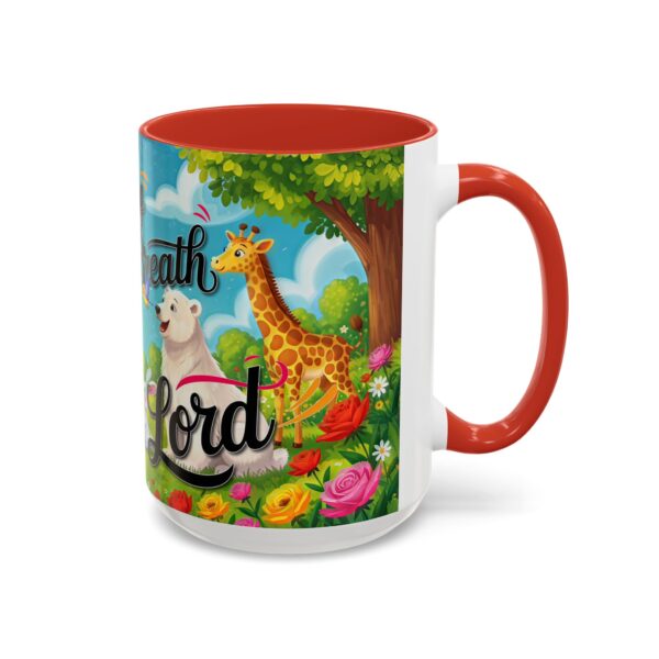 Our inspirational "Let Everything that has Breath Praise the Lord!" Ceramic Accent Coffee Mug Design is Perfect for Wedding Gifts, Inspirational Decor - Image 30
