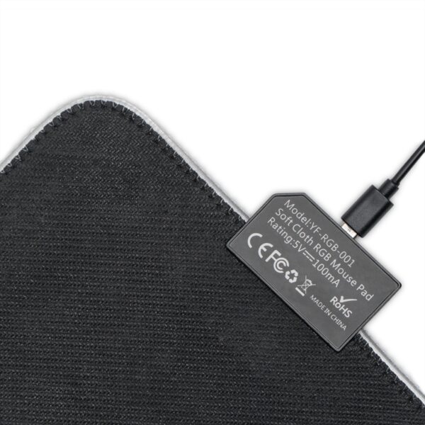 RGB LED Gaming Mouse Pad Desk Mat with our inspirational 'Day of Small Beginnings' from Zech 4:10 design. Gamer Home Office Decor, LED Backlit - Image 13