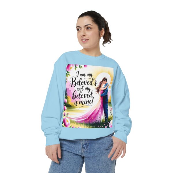 Sweatshirt Unisex with our inspirational "I am my Beloved's" from Song of Solomon design! Faith Apparel Gospel Fashion Jumper, Pullover - Image 29