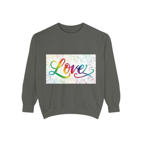 Sweatshirt Unisex our inspirational "Love" 'spirals' design. Faith Apparel Gospel Fashion Jumper, Pullover - Image 17