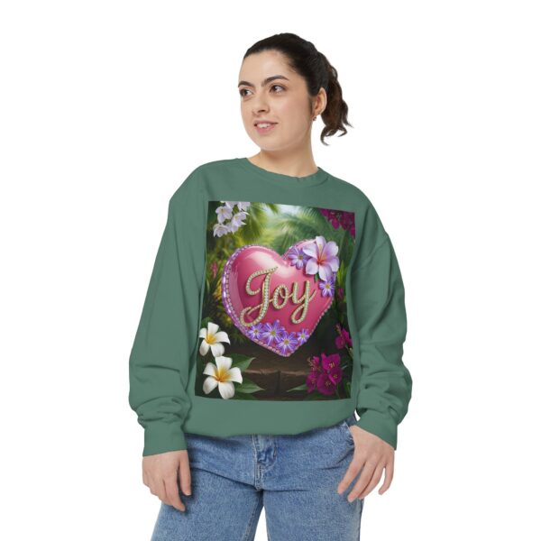 Sweatshirt Unisex with our Inspirational "Joy" 'Solid Pink Heart' Design! Faith Apparel Gospel Fashion Jumper, Pullover - Image 6