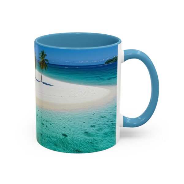 Our inspirational "Five Palm Island" Ceramic Accent Coffee Mug Design is Perfect for Wedding Gifts, Inspirational Decor - Image 34