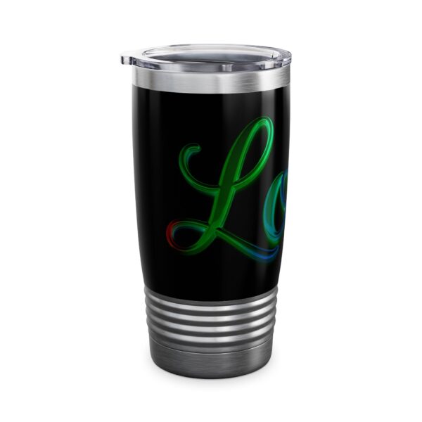 Our inspirational "Love" 'light in darkness' Design Tumbler | 20oz Inspirational Travel Mug, Motivational Drinkware, Perfect for Gifting - Image 8