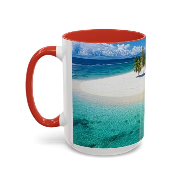 Our inspirational "Five Palm Island" Ceramic Accent Coffee Mug Design is Perfect for Wedding Gifts, Inspirational Decor - Image 31