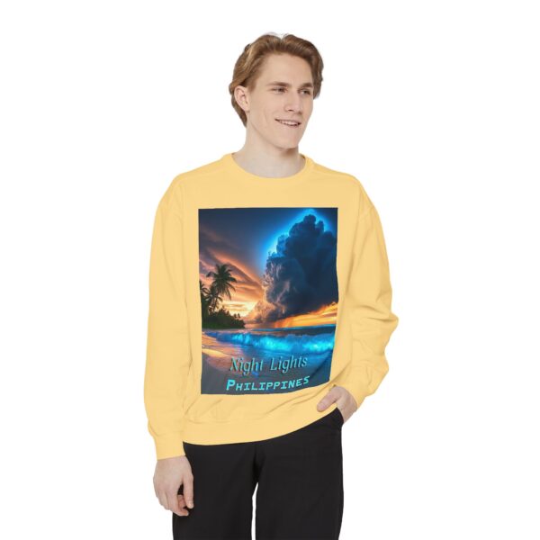 Sweatshirt Unisex Inspirational with our "Night Lights-Philippines" design! Beauty of Creation Tropical Beach Comfort, Jumper, Gift - Image 8
