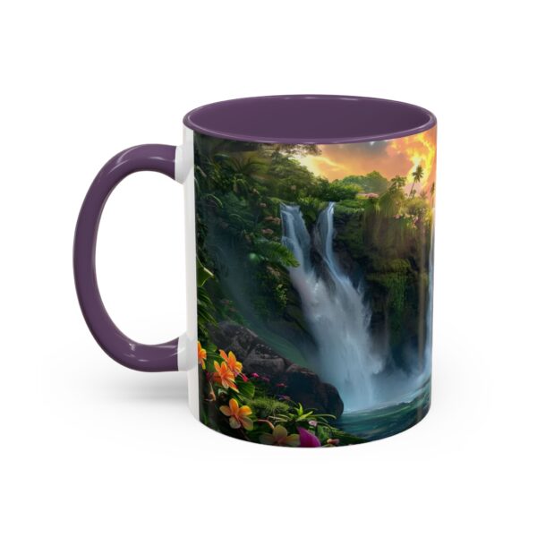 Our inspirational 'Philippine Waterfall' Ceramic Accent Coffee Mug Design is Perfect for Wedding Gifts, Inspirational Decor - Image 47