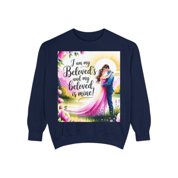 Sweatshirt Unisex with our inspirational "I am my Beloved's" from Song of Solomon design! Faith Apparel Gospel Fashion Jumper, Pullover - Image 36