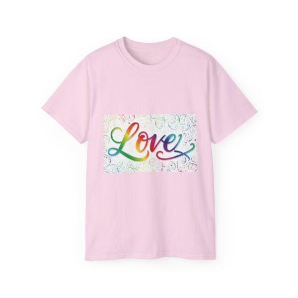 Our inspirational "Love" 'spirals' Design!! on a Christian Unisex Cotton T-Shirt, Faith Spiritual Apparel, Love Gift - Image 27