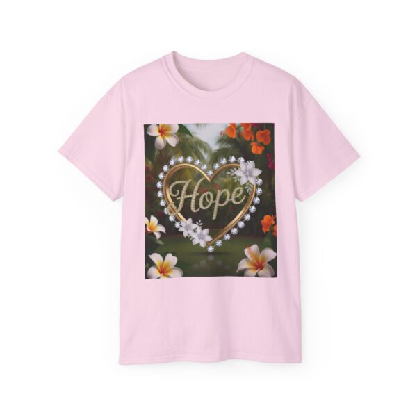 Our "Hope" Inspirational 'Diamond Ring Heart' Design Vintage Christian Faith Apparel Unisex Cotton T-Shirt, Thoughtful Quote, Philippians 4:8 - Image 25