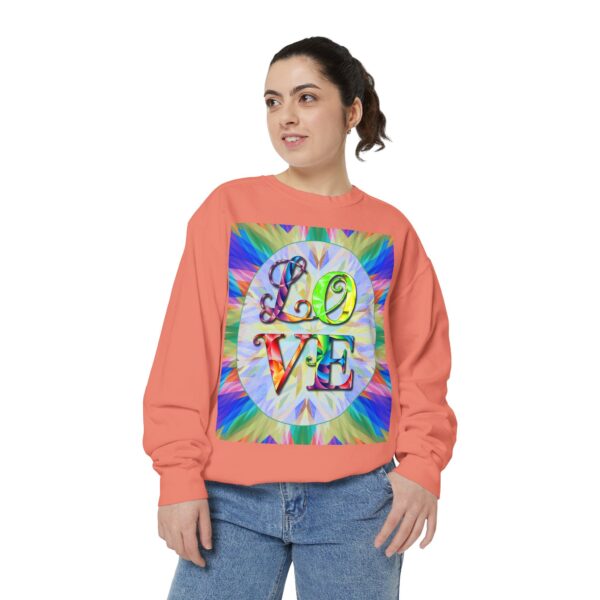 Sweatshirt Unisex with our inspirational  "Love" 'kaleidoscope' Design!! Faith Apparel Gospel Fashion Jumper, Pullover - Image 16