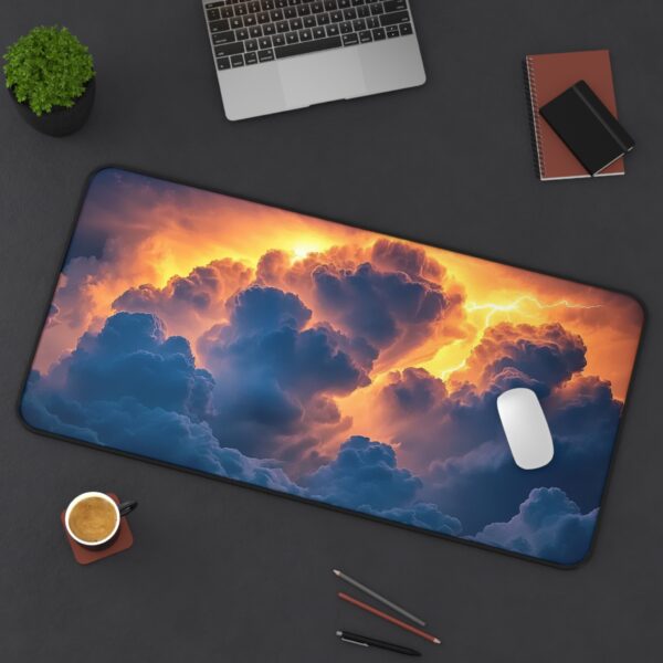 Inspirational Desk Mat 'Storm Light' - Mouse Pad, Office Decor Desk Accessory, Gaming Pad, Computer Mat, Non-Slip, Beauty of Nature - Image 9