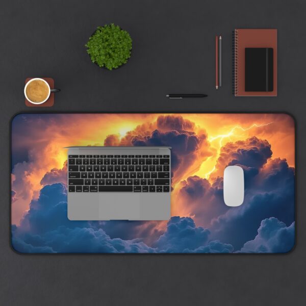 Inspirational Desk Mat 'Storm Light' - Mouse Pad, Office Decor Desk Accessory, Gaming Pad, Computer Mat, Non-Slip, Beauty of Nature - Image 8