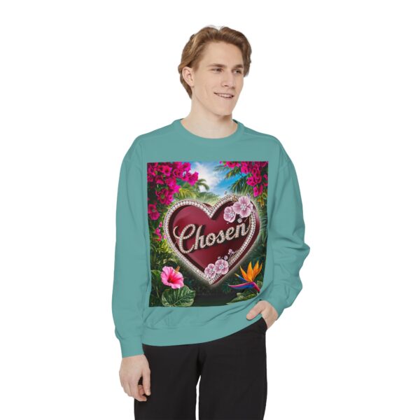 Sweatshirt Unisex Inspirational-with our "Chosen" 'Solid Red Heart' Design! Christian Uplifting Faith-Based Apparel Gospel Philippians 4:8 - Image 14