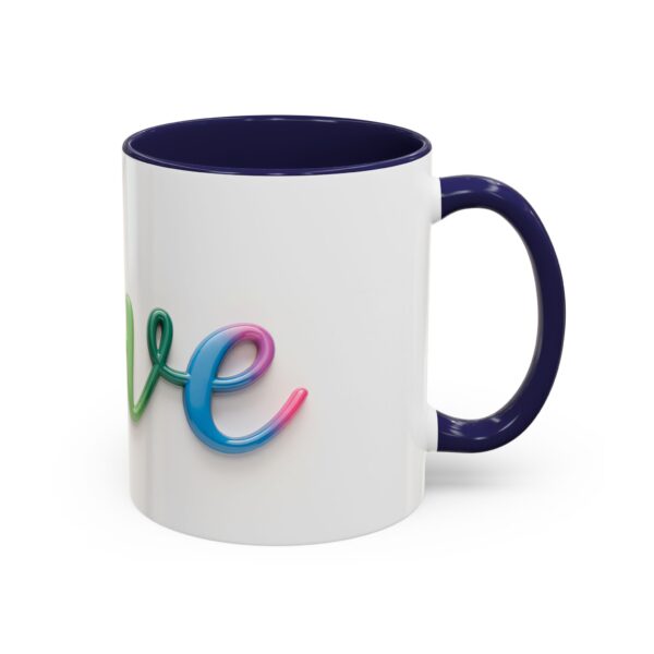 Our inspirational "Love" Ceramic Accent Coffee Mug Design is Perfect for Wedding Gifts, Inspirational Decor - Image 6