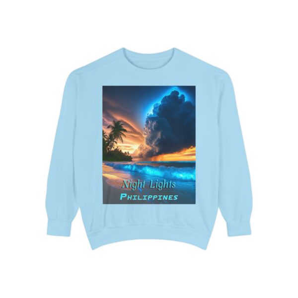Sweatshirt Unisex Inspirational with our "Night Lights-Philippines" design! Beauty of Creation Tropical Beach Comfort, Jumper, Gift - Image 17