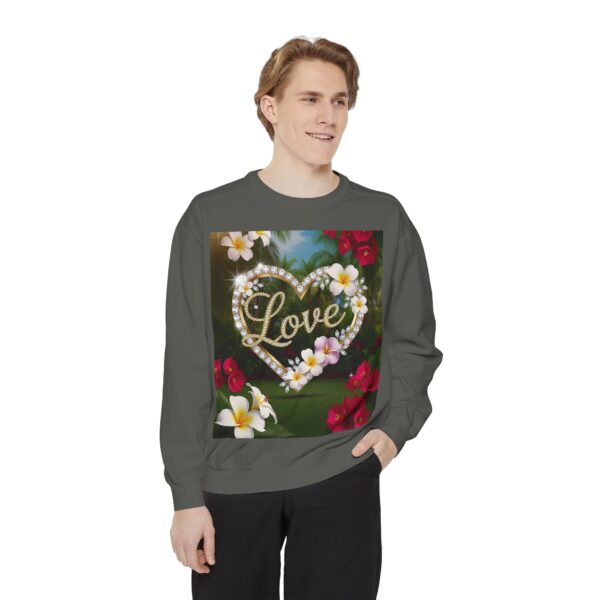 Sweatshirt Unisex Inspirational-With Our Beautiful "Love" 'Diamond Ring Heart' Faith Gospel Apparel Unisex Jumper, Religious Gift, Comfort Wear Philippians 4:8 - Image 13