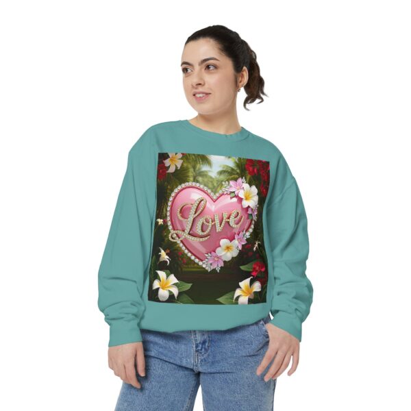 Sweatshirt Unisex with our Inspirational "Love" 'Solid Pink Heart' Design! Faith Apparel Gospel Fashion Jumper, Pullover - Image 21